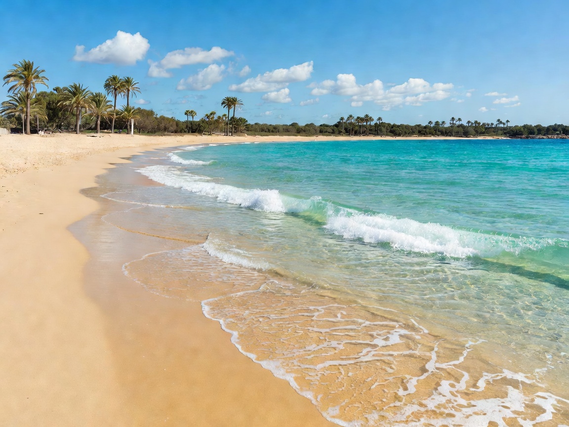 Zoomarine wave beach and turquoise water lagoon in Guia Albufeira